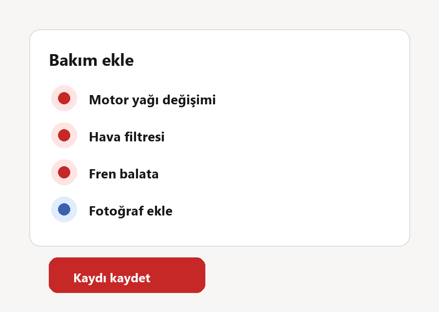 Yapılan işlem ve fotoğraf eklenir